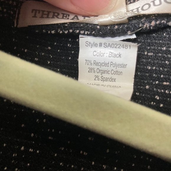 Threads 4 Thought Women Sz Large Gray Scoop Neck Cotton Blend Blouse Sweater - Picture 3 of 7